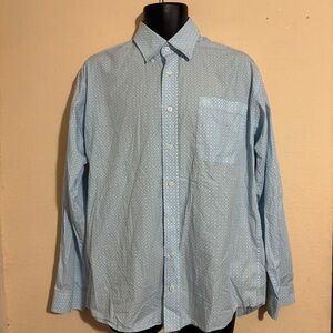 Cinch Mens Light Blue Long Sleeve Button Up Shirt size Small